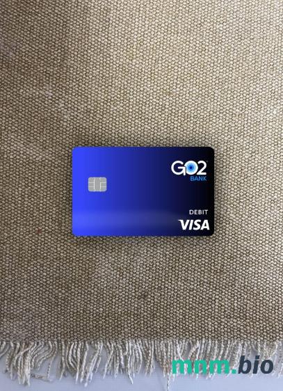 GO2 bank visa obciążyć card wygląd fotograficzny skan PSD + zdjęcie